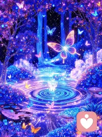 愿你破茧成蝶 拥抱星光🦋
愿每一个低谷的夜晚，都能拥有一场如童话般的梦。那些藏在心底的渴望，伤痕和温柔，终会被时间治愈。像这片梦境森林，每一只蝴蝶都曾困于茧中，最终破茧成光。请相信，你值得一切美好与自由。人生从来不慌不忙，但始终在盛放。🦋✨配图