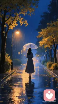 愿你天黑有灯下雨有伞配图