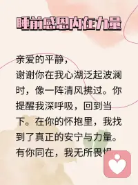 睡前感恩内在力量配图