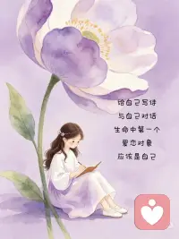 善待自己配图