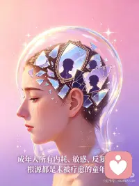 成年人所有内耗、敏感、反复难过，根源都是
成年人所有内耗、敏感、反复难过，根源都是未被疗愈的童年🫧
很多人外表正常、生活安稳
却总习惯性：
反复回想难过的往事、脑补负面画面、情绪莫名低落
不是你矫情，是童年残留的创伤，一直卡在潜意识里
很多学员问我：
“我明明懂了很多道理，为什么还是走不出来？”
今天用咨询真实感悟跟大家讲透：
✅ 心理学里没有玄乎的“潜意识疗愈”
我们的潜意识就像一个储藏箱
所有委屈、忽视、遗憾、未被安抚的情绪
全部悄悄藏在里面
平时看似没事
一旦遇到相似场景、委屈、压力
旧伤就会自动翻涌
✅ 转念，真的可以治愈大部分痛苦
有的人一念通透，心结瞬间解开、内心轻松
也有人认知懂了，但身体和情绪还卡在旧创伤里
这不是你不够努力
是情绪需要被看见、被释放、被温柔疏导
最消耗人的，是「反复复盘痛苦」
一遍遍回忆过往的不开心
本质是持续的自我暴力
能让过去翻篇、和自己和解
是成年人顶级的自愈能力 💛
💡给所有内耗人群的成长建议：
1⃣ 重建自己的生命认知体系
从身体、情绪、亲密关系、亲子关系，全方位重塑自己
2⃣ 停止反复内耗回忆旧伤
过去不代表未来，不要用过往消耗现在
3⃣ 最高级的疗愈：助人自愈
在理解别人、治愈别人的过程中
慢慢救赎完整的自己
你所有的敏感、善良、细腻
从来不是缺点
只是因为你太认真的在生活配图