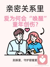 亲密关系里，爱为何会“唤醒”童年创伤？
在亲密关系的奇妙旅程里，
有个超矛盾的现象——遇到超爱自己的伴侣，
本应幸福满溢，
可深埋心底的童年创伤，
却像影子般悄悄冒头捣乱 。
 
亲密关系里，爱激活创伤，
也给了我们重新拥抱自己、治愈自己的力量。
别害怕，一步步来～
……………………配图