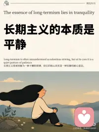 长期主义的本质是平静配图