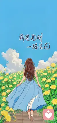 前途光明
一路生花配图