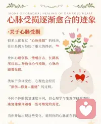 心脉受损逐渐愈合的迹象配图
