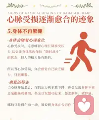 心脉受损逐渐愈合的迹象配图