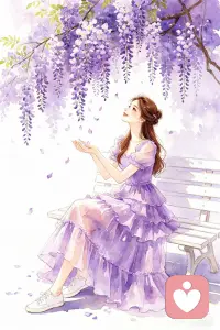 紫藤垂瀑💜时光织梦配图