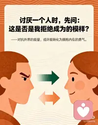 你身边的人都是你的内在投射
1. **你对世界的不满，往往是对自己的温柔提醒。**
——阴影投射是潜意识的邀请函，让未被看见的自我重获光。
2. **他人是镜子，却照见你想看见的自己。**
——投射的滤镜，决定了你从关系中提取的心灵样本。
3. **讨厌一个人时，先问：这是否是我拒绝成为的模样？**
——对抗外界的能量，或许能转化为拥抱内在的勇气。
4. **当你指责别人'过度敏感'，可能正逃避自己的细腻。**
——投射像情绪的回声，让我们在他人身上听见自己的声音。
5. **真正的成熟，是收回投射在他人身上的期待。**
——不再向外界索要未被满足的爱，而是成为自己的光源。
6.你身边的人都是你的内在投射配图