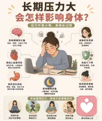 长期压力大 会怎样影响身体配图