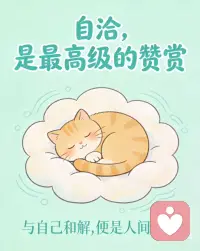 总渴望被表扬，是童年的一种创伤
1. **自我认可，胜过万千喝彩**
2. **内心有光，何需借光**
3. **自洽，是最高级的赞赏**
4. **爱自己，是终身浪漫的开始**
5. **不向外求，方得自由**
6.总渴望被表扬，是童年的一种创伤配图