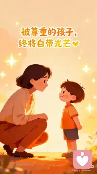被尊重的孩子，终将自带光芒
【童年的尊重，是一生的心理底气】
小时候被尊重的孩子，从不用在“是否值得被爱”里反复内耗。难过时有人听你倾诉，犯错时有人教你改正而非指责，选择时有人尊重你的想法而非强迫——这份被看见、被接纳的感觉，会悄悄埋下一颗“我很好”的种子，成为长大后对抗焦虑、迷茫的心理铠甲。
【不被尊重的童年，藏着一生的疗愈课题】
反之，那些从小被否定、被控制、被忽视的孩子，长大后总在不自觉地寻找“被认可”的证明。不敢拒绝别人，怕自己不够好；习惯性讨好，怕被抛弃；遇到挫折就自我否定，陷入内耗无法自拔——这些藏在潜意识里的创伤，其实都是童年未被满足的“尊重需求”，需要用一生去觉察和疗愈。
【疗愈自己，就是给内在小孩“迟到的尊重”】
很多人成年后才发现，我们终其一生都在治愈童年。其实疗愈不必复杂，从学会尊重自己的感受开始：不想做的事可以坦然拒绝，不用强迫自己“懂事”；难过时允许自己哭泣，不用假装“坚强”；犯错时学会自我原谅，不用苛责“为什么做不好”。当你像对待珍贵的孩子一样对待自己，内在的创伤会慢慢愈合，光芒也会自然绽放。
【传递尊重，是最好的身心疗愈传承】
如果你已经为人父母，不妨试着把“尊重”融入日常：蹲下来听孩子说话，不打断、不否定；尊重孩子的选择，哪怕你不认同；允许孩子有情绪，不压抑、不指责。这份被尊重的童年，会让孩子拥有健康的心理状态，长大后既能坦然接纳自己，也能温柔对待世界——这便是最动人的身心疗愈传承。配图