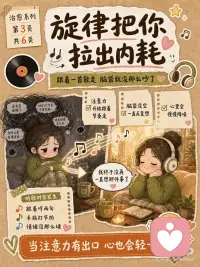 为什么音乐能治愈坏心情
 
有时候我们打开音乐，
不是因为问题解决了，
而是因为心里太吵了，
需要有一个声音先把自己接住。
 
下班回到家，
整个人很累，脑袋也沉沉的。
不想说话，不想解释，
也不想立刻变好。
 
这时候放一首歌，
好像情绪终于有地方可以放了。
 
歌词像是在替我说话。
那些说不出口的委屈、疲惫、低落，
突然被一两句歌词轻轻说中了。
 
旋律会把注意力慢慢带走。
不再一直反复想白天的事，
也不再困在乱糟糟的情绪里。
 
节奏会安抚身体。
呼吸慢下来，肩膀没那么紧，
人也一点一点松开。
 
熟悉的歌会带来安全感。
前奏一响，
就像回到了一个只属于自己的小角落。
不用表现得很好，
也不用马上解决什么，
只是安静地待一会儿。
 
音乐不一定能替我们解决问题，
但它会陪我们把这一刻过完。
 
坏心情也不是一下子消失了，
而是被音乐好好接住了。
 
所以今天也给自己留一点时间吧。
选一首最想听的歌，
把灯调暗一点，
戴上耳机，或者打开音响，
什么都先不用急着解决。
 
听完这一首，
再慢慢回来。
 
愿你今天的坏心情，
也能被一首歌温柔抱住。配图