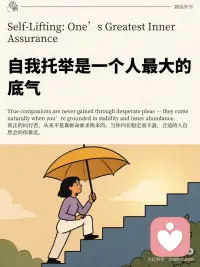 自我托举是人最大的底气配图