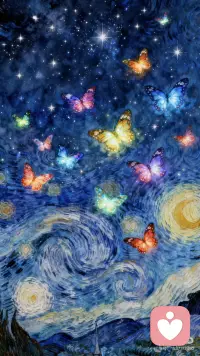 星河梦蝶
万点星芒坠碧穹，
旋涡织就水云重。
流光漫舞青蓝界，
彩翼轻摇琥珀踪。
紫焰燃空惊夜色，
橙霞掠水破鸿蒙。
星河不语花间路，
一枕清梦入此中。配图