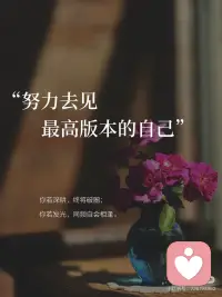 努力去见最高版本的自己✨配图
