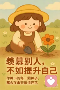 羡慕别人，不如提升自己配图