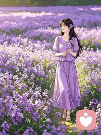 紫色花海配图