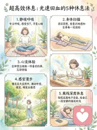 真正的休息，不是停止，而是恢复配图
