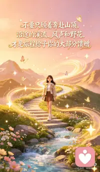 别错过沿途的风景
我们总盯着远方的山顶，却忽略了沿途的风景。
那些不期而遇的温柔，那些治愈人心的瞬间，都是祂的馈赠。
祂时刻与我们同在，陪你走过山高水长，也陪你感受人间烟火。
愿你在赶路的同时，也能接住祂藏在途中的爱。配图