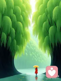 治愈绿色系配图