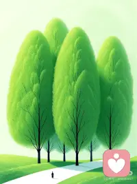 治愈绿色系配图