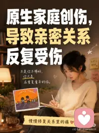 原生家庭创伤，导致亲密关系反复受伤
从小在家很少被肯定，习惯性讨好父母，长大进入恋爱、婚姻后，总会复刻原生相处模式。伴侣稍微冷淡，就疯狂自我反思；害怕冲突，习惯妥协退让，总是在感情里委屈让步，一次次受伤却总重复同样的相处模式，陷入恶性循环。配图
