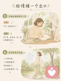 慢慢培养情绪自由
很多人以为，情绪自由，就是永远平静、永远积极。其实不是。真正困住我们的，往往不是情绪本身，而是对情绪的抗拒。
 
焦虑来了，我们责怪自己太脆弱；
愤怒来了，我们觉得自己不够成熟；
悲伤来了，又急着逼自己振作起来。
 
于是，一种情绪，慢慢变成了两种痛苦：
一层是情绪本身，一层是对情绪的评判。
 
心理学研究发现，持续压抑和对抗情绪，并不会让情绪消失，反而更容易陷入反复思考和内耗。相反，当我们能够觉察它、允许它、理解它，情绪才有机会自然流动。
 
所以，情绪自由，不是没有情绪。
 
而是在焦虑时，知道自己正在焦虑；
在难过时，允许自己难过；
在愤怒时，看见那份没有被照顾的需要。
 
慢慢地，你会发现：
情绪来了，不必急着赶走；
念头出现，也不必立刻相信。
给自己一点空间，给情绪一点时间。
 
因为所有情绪，都是生命发来的消息。
而真正的自由，不是控制一切，
是在一切发生时，依然能够轻轻地回到自己.配图