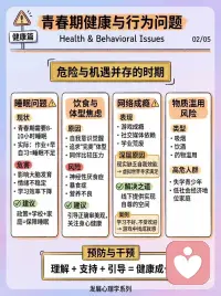 青春期心理，从读懂大脑开始🧠
你是不是也觉得：
孩子一上初中就变了❓
以前无话不说，现在回家就关门🚪
动不动就顶嘴、不耐烦、情绪像过山车🎢
别急，这不是“变坏了”，而是——
TA 的青春期，正式开始了。
 
🌱 什么是青春期？
这是从儿童走向成人的“心理过渡期”，大约在11-18 岁。
不仅是身高体重变化，更是：
✅ 大脑在重构——情绪控制区还没长好，所以易冲动
✅ 激素在波动——心情起伏大，不是故意摆脸色
✅ 自我在觉醒——开始思考“我是谁”“我要成为谁”
 
🔍 青春期四大核心任务（家长必看如图示：#青春期心理发展全景）
1. 完成自我同一性
“我到底喜欢什么？将来想做什么？”
✅ 允许他们试错、探索，不急着替TA决定
❌ 不要嘲笑TA“今天想当网红，明天想考研”
2. 建立深度同伴关系
朋友的影响力 > 父母的影响力，这很正常！
TA们开始聊心事、分享秘密，甚至萌发恋爱感💞
——这是学习亲密关系的重要一步。
3. 应对身心压力
睡眠不足、学业压力、体型焦虑、网络依赖…
😴 睡不够真的会影响大脑发育！
📵 在游戏里找成就感，往往是因为现实中缺乏认可。
4. 培养复原力
挫折不可怕，可怕的是没有恢复的能力。
温暖的家庭支持 + 积极的自我认知 + 友好的环境
= 孩子能跌倒后再站起来的能力。
 
❤️ 给父母的三句心里话
1. 叛逆是成长的信号
TA说“不”，不是在对抗你，而是在练习“做自己”。
2. 从“管理者”变成“支持者”
给孩子选择题，而不是命令。
让TA自己决定，并承担后果。
3. 关系永远在，只是形式变了
不必强求“无话不谈”，但要保持“随时可谈”的门敞开。
 
🌟 最后想对青春期的孩子说：
你的迷茫、纠结、自我怀疑…
都是成长的必经之路。
慢慢来，你有足够的时间去探索：
你想成为怎样的大人。配图