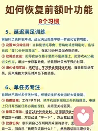 恢复前额叶功能配图