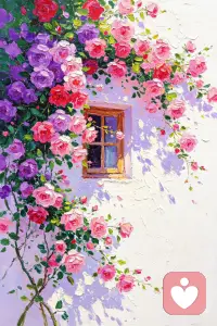 蔷薇花配图