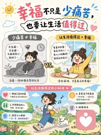 幸福不只是少痛苦，也要让生活值得过。
积极心理学不是假装没事，而是认真研究：人的优势、意义感、关系和快乐，怎样一点点把日子撑亮。