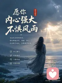 愿你内心强大，不惧风雨
人生的路上，没有谁能够永远一帆风顺。
每个人都会经历低谷、挫折和不被理解的时刻。有些风雨无法躲避，有些困难必须独自面对。但正是在一次次挑战中，我们学会了坚强，也慢慢成长为更好的自己。
真正强大的人，并不是从不流泪，而是在流过泪之后，依然选择微笑前行；不是从未害怕，而是在害怕的时候，依然鼓起勇气面对生活。
当内心足够坚定，外界的风雨便无法轻易击垮你。那些曾经让你痛苦的经历，终将成为人生最宝贵的财富；那些咬牙坚持走过的路，也会在未来的某一天照亮你的方向。
愿你拥有面对生活的勇气，保持内心的善良与温柔。无论经历什么，都不要失去对未来的希望。
请相信，所有的经历都不会白费，所有的坚持都会开花结果。愿你内心强大，不惧风雨，活成自己最喜欢的模样。