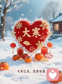 窗外雪簌簌，
屋内意融融。
不管风雪有多凉，
总有人
愿意陪你等天晴。
我在这里等你！