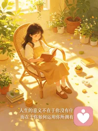 人生的意义不在于你没有什么，而在于你如何运用你所拥有的。

彻底接受自己“轻装上阵”的事实，并从这个独一无二的起点出发，去创造、去给予、去热爱，把自己活成彼岸。