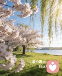 【周六主题】：暖心周末
 
🌙白玉成长陪伴 · 每日早安
✨ 日期：2026年3月21日（周六）
🕗 时间：08:00
📌 今日主题：春和日丽，暖心周末
 
阳光正好，微风不燥，
春日温柔，万物可爱。
放下忙碌，卸下疲惫，
好好享受这份不慌不忙的惬意。
 
愿你周末舒心，眼里有光，
心中有爱，生活有暖。
 
周六早安💛
——白玉成长陪伴配图