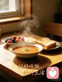 💚【今日主题】：暖心周末｜温柔生活
☀ 白玉成长陪伴 · 早安问候
✨ 日期：2026年04月26日（周日）
☘ 标题：好好吃饭，好好生活
 
早安呀，温柔的周末🌿
 
生活最好的状态，
从来不是大起大落的惊艳，
而是烟火日常里的安稳与踏实。
 
认真吃好每一餐，
好好善待自己的胃，
用心对待平凡的日常。
 
好好吃饭，是治愈一切的良药；
好好生活，是成年人顶级的自律。
 
不慌不忙，慢慢度日，
在柴米油盐里收集温柔，
在一日三餐里治愈自己。
 
愿我们都能，
三餐规律，四季安稳，
烟火寻常，日子温柔。
我是白玉，祝你周日舒心自在✨