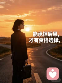 ✅【今日主题】：决策辅助｜清醒人生
☀ 白玉成长陪伴 · 早安问候
✨ 日期：2026年05月01日（周五）
☘ 标题：能承担后果，才有资格选择
 
早安呀，朋友们🌿
 
人生处处都是选择题，
看似是随心做决定，
实则拼的是底气和担当。
 
很多人只顾着羡慕选择带来的好处，
却不愿直面背后要承担的代价。
只想享受红利，不想承受委屈，
只想轻松顺遂，不愿接受变数。
 
成年人最清醒的认知：
能承担后果，才有资格选择。
 
做任何决定前，先问问自己：
最坏的结果能不能接受？
途中的风雨能不能扛住？
选择后的责任能不能承担？
 
想清楚，再落笔；
有底气，再抉择。
不冲动跟风，不盲目任性，
为自己的每一次选择负责到底。
 
愿你遇事清醒、遇事沉稳，
有选择的勇气，更有承担的底气。
我是白玉，祝你周五心境安然，抉择从容✨配图