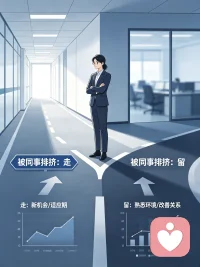 🎈【今日主题】：决策辅助｜职场取舍抉择
☀ 白玉成长陪伴 · 早安问候
✨ 日期：2026年06月12日 周五
☘ 标题：被同事排挤，走还是留
 
早安朋友们🌿
在职场遇到同事排挤、抱团孤立，是很多人都会纠结的难题，第一念头常常只有两个选择：忍耐留下，或是直接离职。
 
但决策不能仅凭情绪冲动下定论，先分清排挤的根源：
如果只是人际矛盾、性格不合，本职工作不受影响、晋升和薪资通道通畅，完全可以保持边界感，专注做事减少无效社交，不必被动妥协也不用仓促逃离；
若是恶意打压、处处设绊，工作无法正常开展，管理层漠视问题、不提供支撑，消耗远大于成长，及时抽身才是明智选择。
 
离职从来不是逃避，留下也不等于妥协。理性权衡利弊，别被负面情绪裹挟，选一条对自己长期发展更有利的路。
我是白玉，周五诸事顺心✨配图
