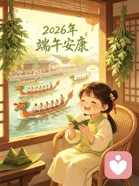 ♥【今日主题】：端午安康祝福
☀ 白玉成长陪伴 · 早安问候
✨ 日期：2026年06月19日 周五（端午）
☘ 标题：端午安康，岁岁无忧
 
早安朋友们🌿
粽叶飘香，端午已至。
清风伴艾草，轻系五彩绳，一口软糯粽子，盛满人间温柔。
愿你驱散烦忧，百病不侵；日子清宁，喜乐常伴；家人平安顺遂，万事皆得心安。
不负初夏好光景，岁岁年年皆安康。
我是白玉，端午吉祥✨配图