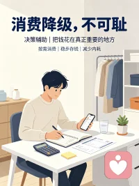 💚【今日主题】：决策辅助｜掌控自己的收支
🌙 白玉成长陪伴 · 晚间分享
✨ 日期：2026年07月10日 周五
☘ 标题：消费降级，不可耻
 
晚上好呀朋友们🌙
成年人的体面，从来不是靠不停消费堆砌出来的。被广告、圈层攀比裹挟，不断提升消费水平，最后只会被债务捆绑住人生。
 
消费降级，降级的是物质开销，升级的是人生选择权：
 
1. 掌握金钱主动权
不再把工资全部用于享受当下，把钱储备起来用于自我成长、家庭备用金，未来才有更多选择的余地。
​
2. 看清生活的本质
幸福从来不是拥有越多奢侈品，而是衣食无忧、收支自由。精简消费之后，你会发现简单的日子反而更舒心。
​
3. 自律理财是长期优势
克制冲动消费，坚持记账规划开支，久而久之，不仅会拥有存款，更会养成沉稳克制的性格。
 
放下虚荣心，脚踏实地过日子，好好打理自己的钱包，就是对未来最好的投资。
我是白玉，晚安，愿你收支有度，岁岁无忧🌙配图