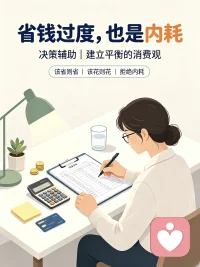 💚【今日主题】：决策辅助
☀ 白玉成长陪伴 · 早安问候
✨ 日期：2026年07月24日 周五
☘ 标题：省钱过度，也是内耗
 
早安朋友们🌿
理性储蓄、精简开支是好习惯，但凡事过犹不及。不少人走入误区：一味压缩正常开销，事事纠结价格，为了几块钱反复权衡，陷入过度省钱的精神内耗。
 
1. 分清必要节俭和自我苛待
节俭是拒绝冲动消费、无用开销；过度省钱，是牺牲健康、体验与时间，长期压抑正常需求。
​
2. 别为了低价消耗大量精力
花费大量时间比价、反复犹豫，耗费情绪成本，无形之中浪费了更宝贵的时间。
​
3. 金钱的意义是提升生活底气
存钱是为了拥有选择权，不是用来不断委屈自己。适度满足合理需求，内心才会松弛平衡。
 
收支有度，取舍清醒。学会理性理财，不必极端苛刻对待自己。
我是白玉，从容生活，稳步积攒✨