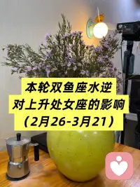 每一次水逆，对上升双子座，上升处女座的影响都很大。
那这个月这一部分的影响的是处女座的第7宫夫妻宫。有些人说我暂时还没夫妻啊，我没伴侣，没婚姻呀？

7宫也代表合作，你还不跟人合作了，核心影响就是合作关系会比较紧张，伴侣可能沟通不太顺畅。然后，你这个月在做任何的合作，签署合约的这些细节的时候，你要反复核查有没有纰漏？配图