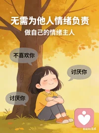 即使别人不喜欢你，讨厌你，也没有什么可在意的。因为别人喜不喜欢你，那是别人的事，我们不需要为别人的情绪负责任，替别人负责，只会让自己更痛苦。