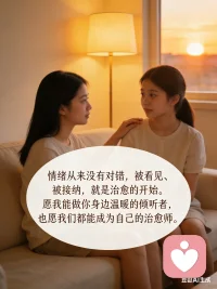 情绪从来没有对错，被看见、被接纳，就是治愈的开始。
愿我能做你身边温暖的倾听者，也愿我们都能成为自己的治愈师。🌿