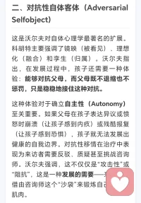 那些看似病态的症状——成瘾、疑病、暴怒、抬杠，实则是破碎的自体在努力维持生存的挣扎。

健康的“自我”不仅是在赞美中建立的，也是在安全的对抗中确立的。配图