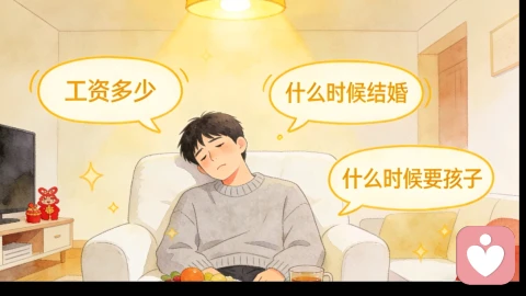 过年回家的“灵魂拷问”：当代年轻人的心理困境与自我和解\n