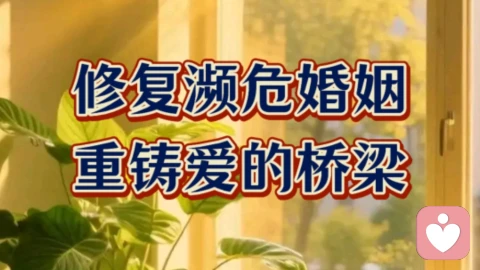 修复濒危婚姻，重铸爱的桥梁。