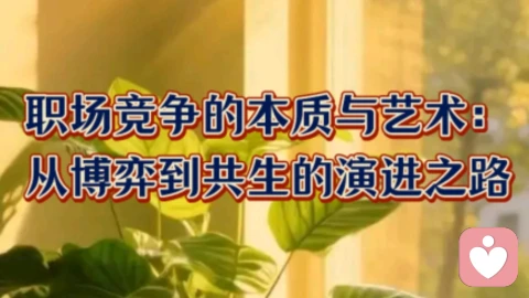 职场竞争的本质与艺术