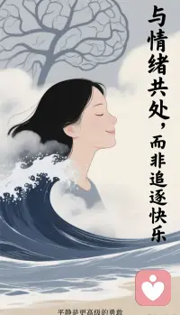 我的目标不是每天都过得快乐，而是能够平静的和自己的情绪共处

看到这段话好心酸，现在这个社会压力过得快乐都是奢侈了，能处理好自己的情绪就已经谢天谢地了！