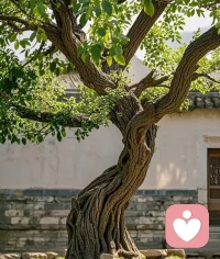 看树也能悟出人心。有的树天生笔直，就非要端着、绷着，容不得一点歪，活得紧绷又较真。有的树被风雨吹歪了，反倒放下执念，不纠结、不较劲。看着随意，却更稳当。反倒是那些一味求直、追求完美的，遇上大风大雨，反而更容易折了。配图